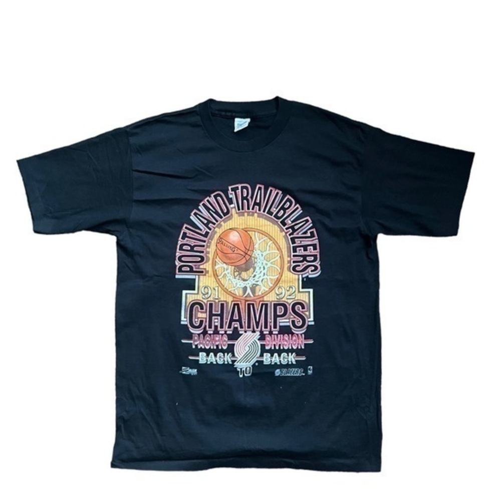 Salem Sportswear Vintage Portland Trail Blazers Champs 91/92 Tee size large.